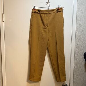 Ann Taylor Petite Gold and Brown Pants